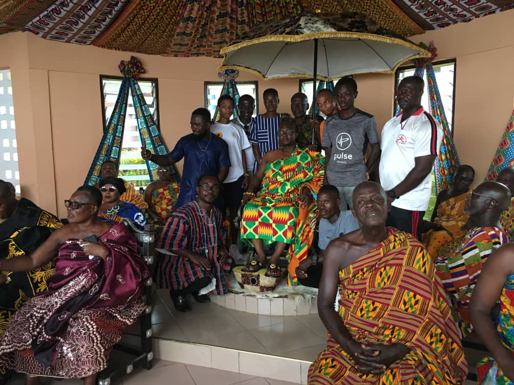 Kwahu Marathon winners meet Kwahuhene